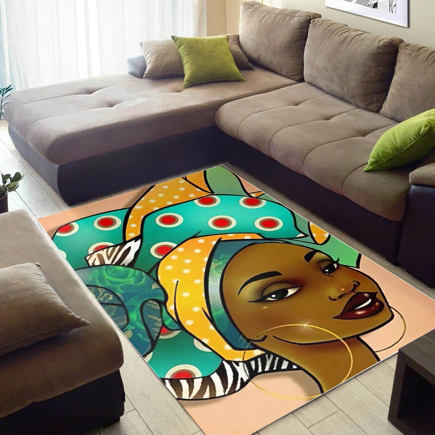 Afrocentric Rugs Pretty Afro American Girl African American Carpet African Themed Decorating Ideas WBG14514