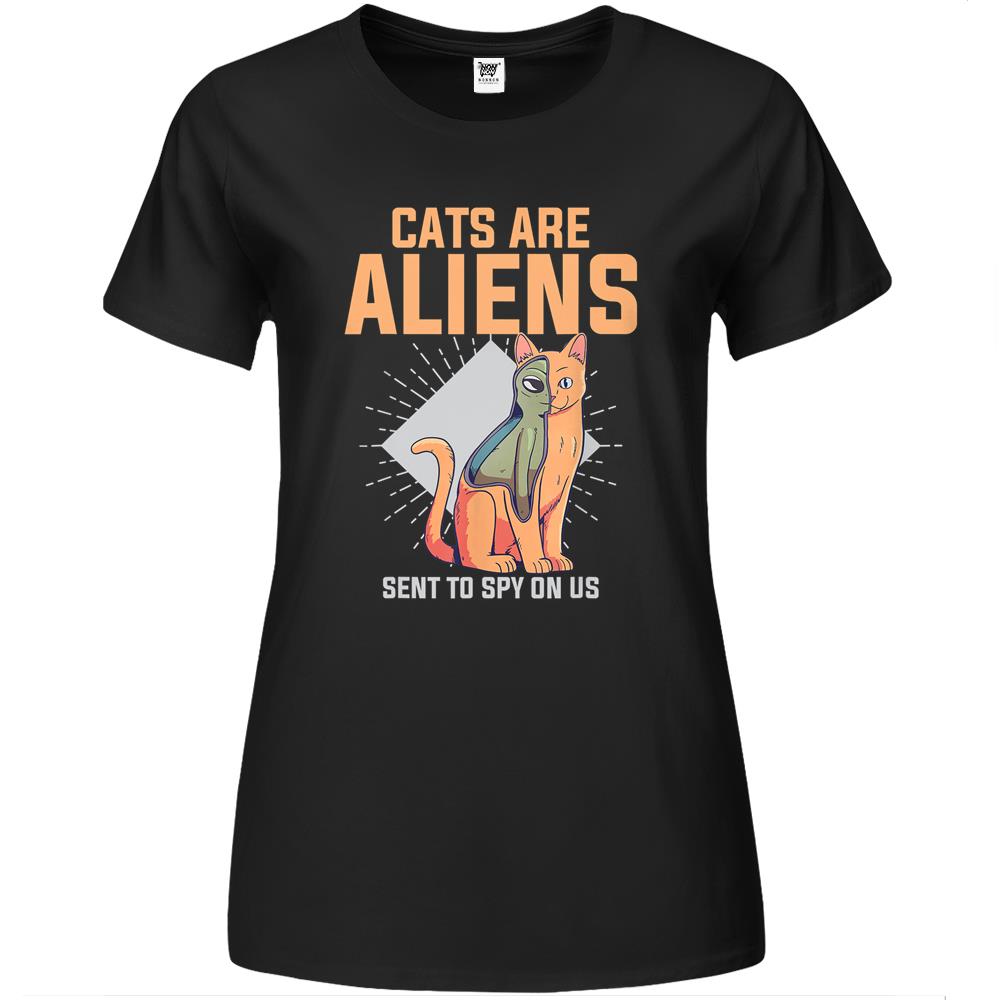 Ailen Shirt, Ufo Shirt, Ufo Premium Womens T Shirts, Ufo Tee Shirt, Premium Womens T Shirts Ufo, Cats Are Alien Funny Pet Animal Lover Ufo Believer Tee Premium Womens T Shirts