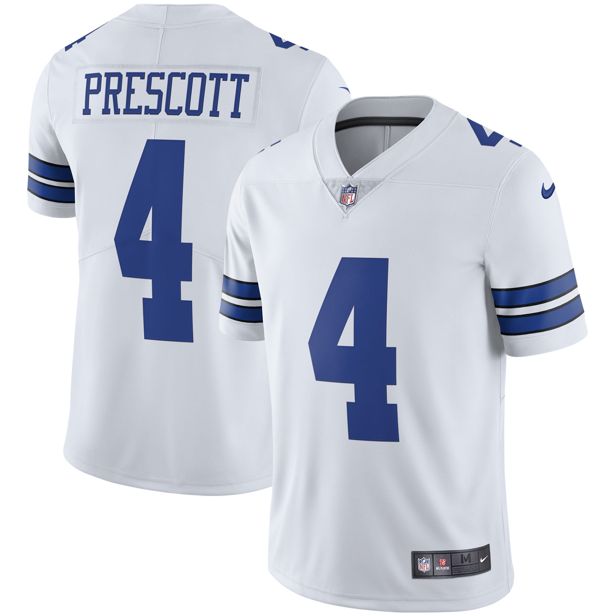 Men’s Dallas Cowboys Dak Prescott White Vapor Limited Player Jersey