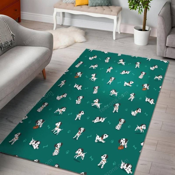 Dog Dalmatian Puppy Pattern Print Area Limited Edition  Sku 267759 Rug