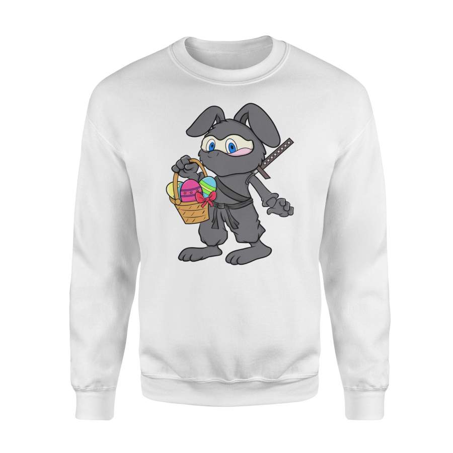 Cute Easter Egg Hunt Easter Bunny Ninja Sweatshirt