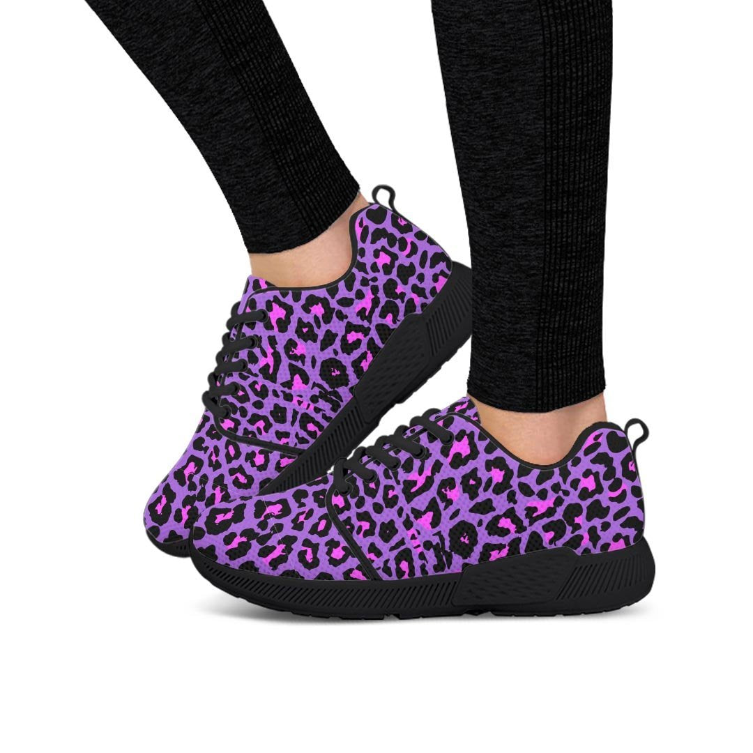 Purple Leopard Women’S Athletic Shoes