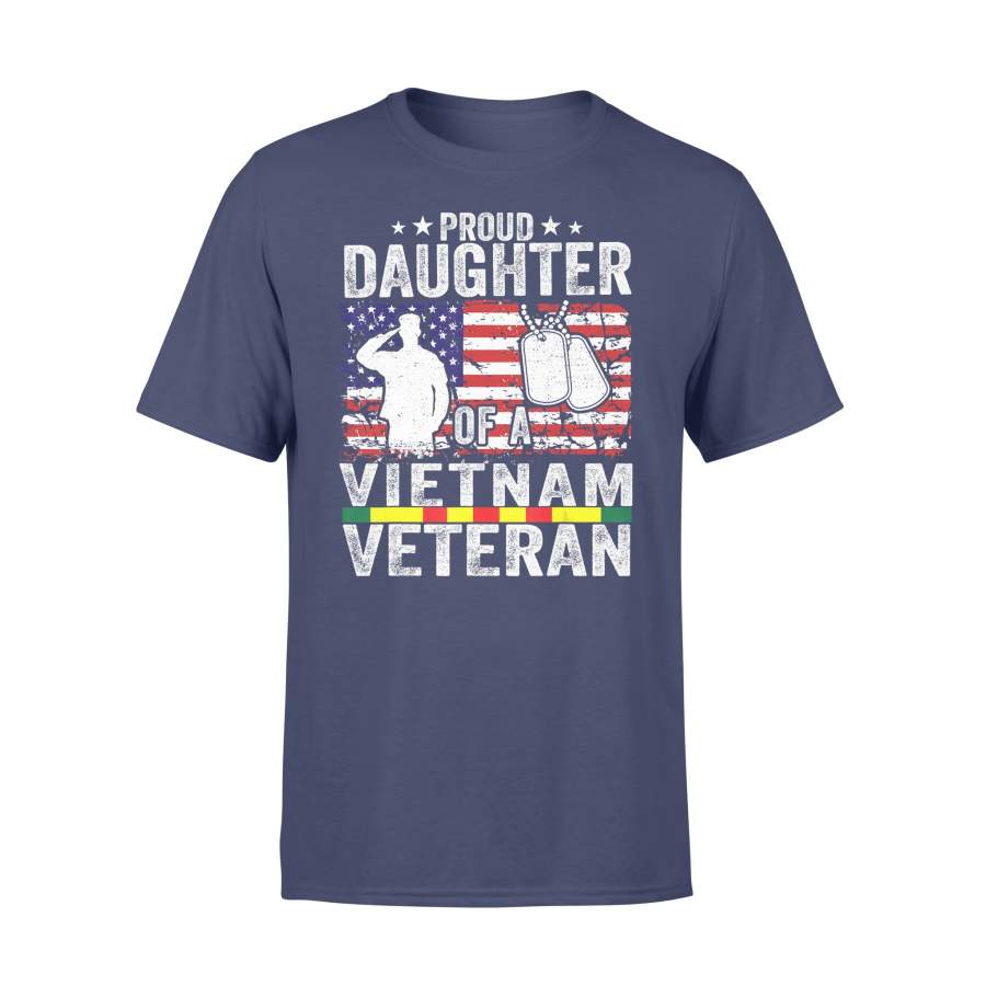 Proud Daughter Of A Vietnam Veteran Day USA American Flag T-shirt ...