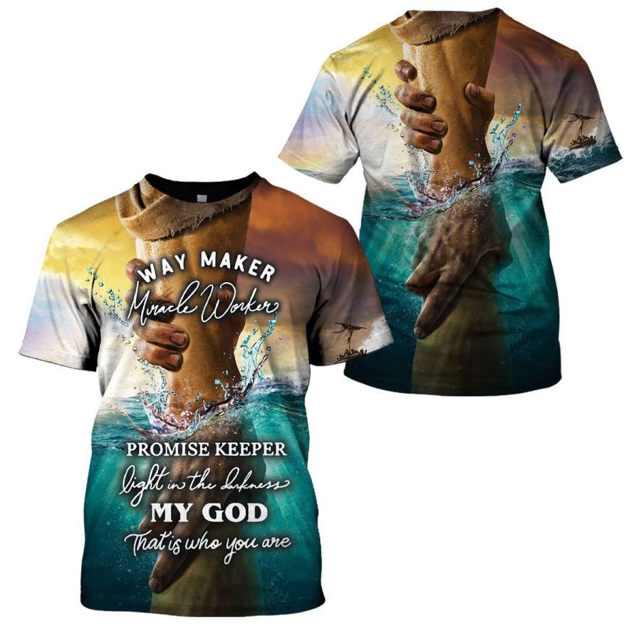 3D TRENDING WAY MAKER MIRACLE WORKER SHIRT