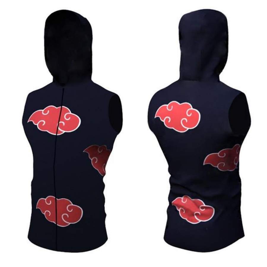 Akatsuki Sleeveless Hoodie T-Shirt