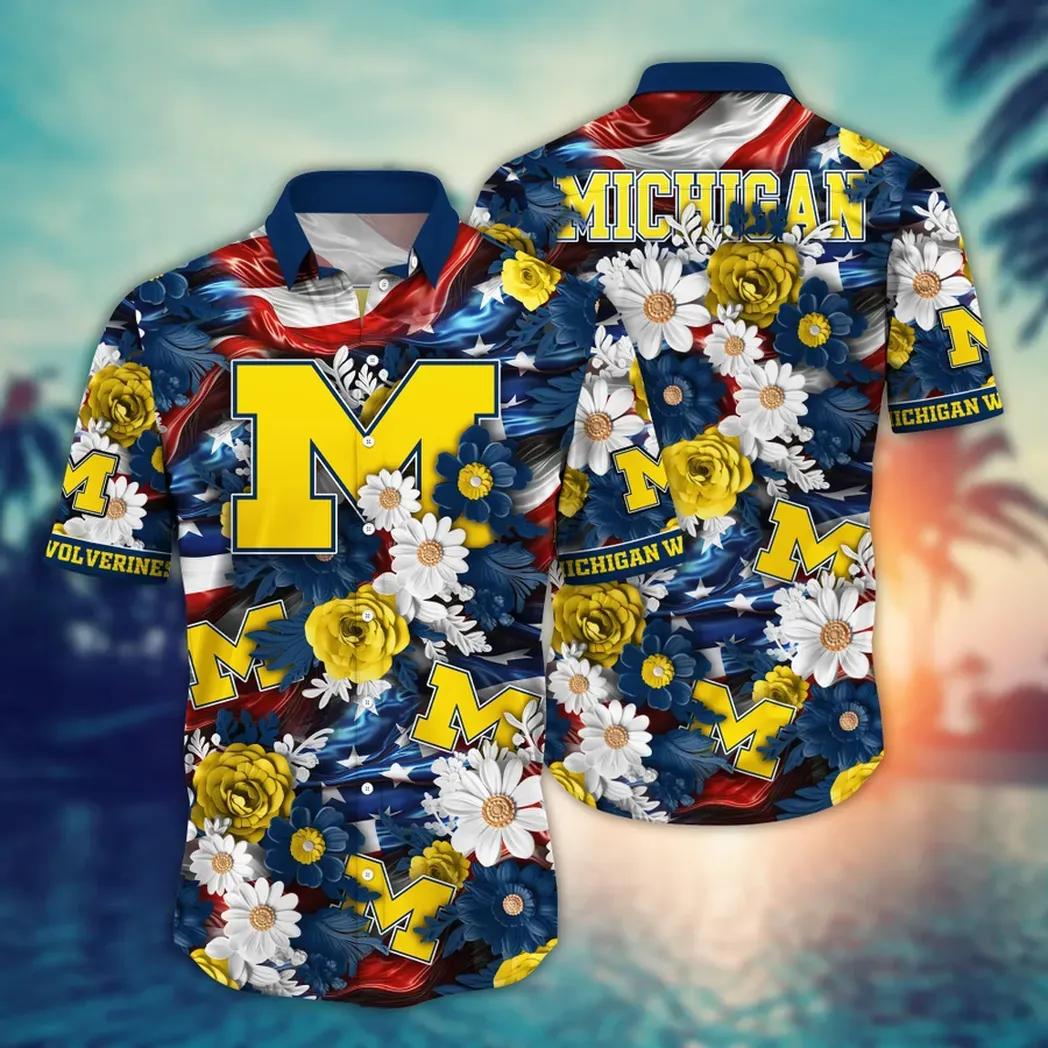 Michigan Wolverines Style Hot Trending Summer Ncaa Aloha Hawaiian Shirt 1, Ncaa Hawaiian Shirt