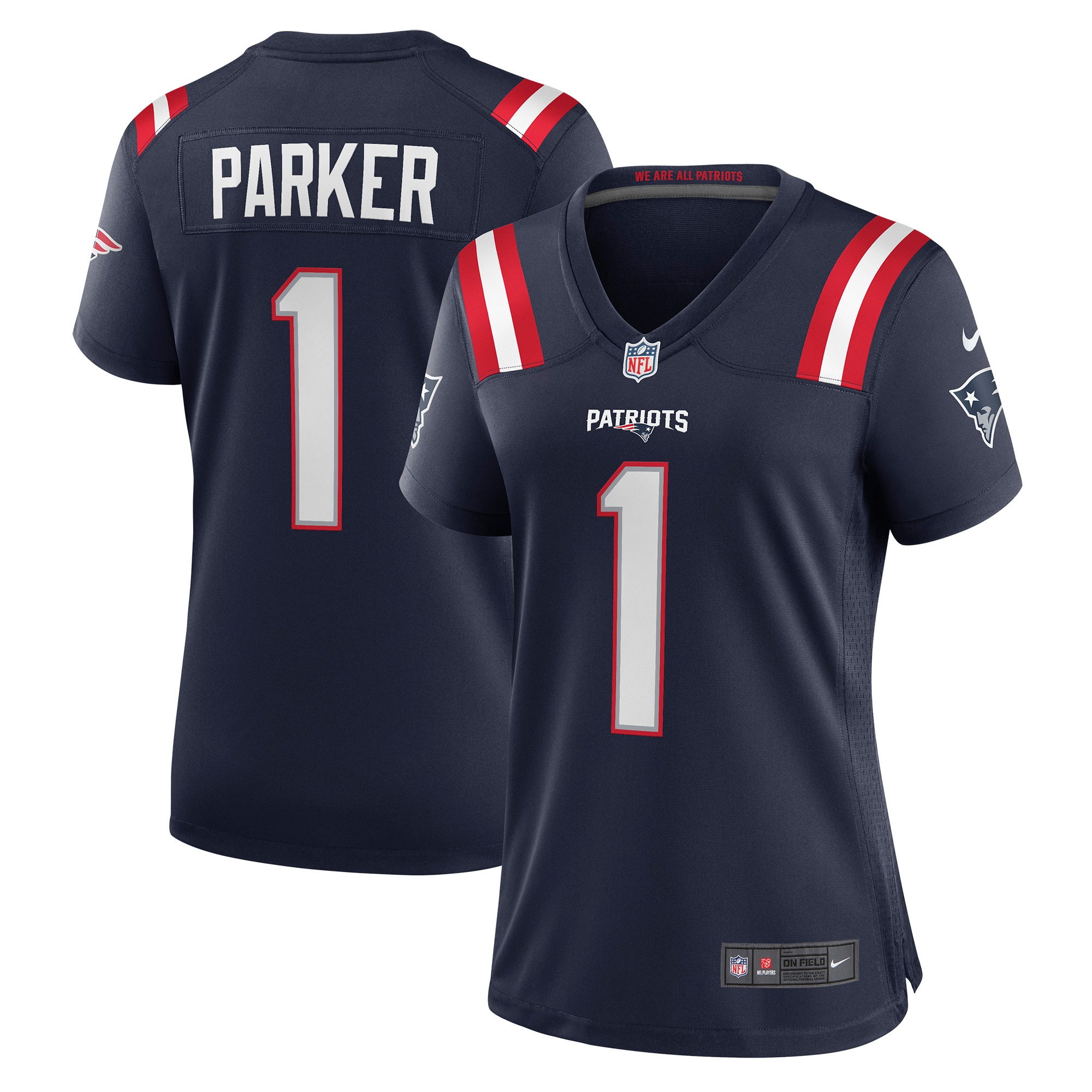 DeVante Parker New England Patriots Women's Game Jersey – Navy