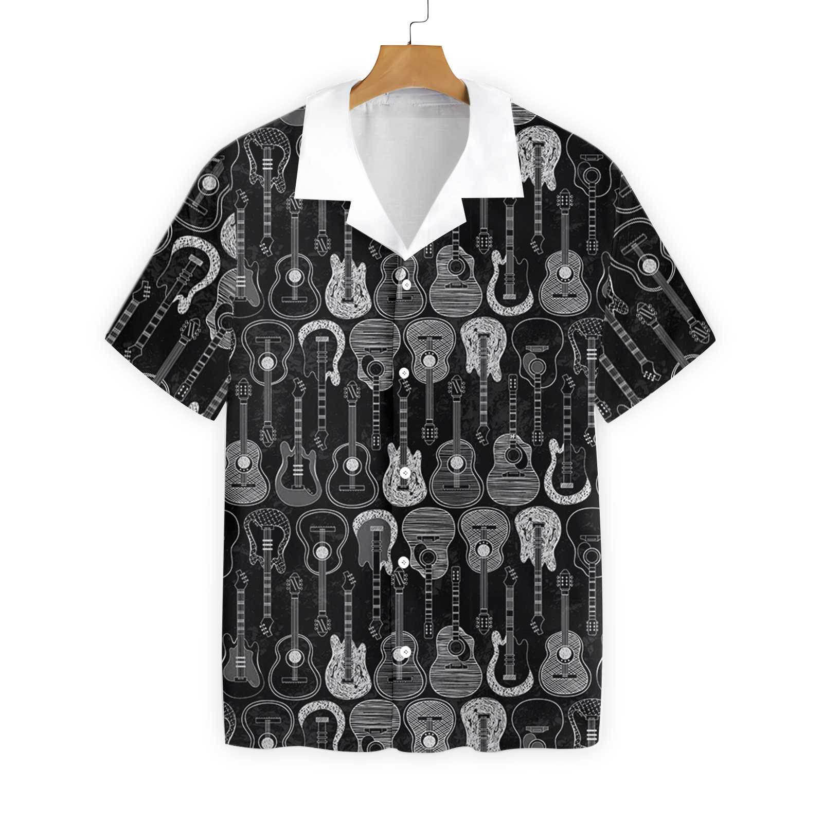 I Have Too Many Guitars Black And White Version 0503 Hawaii Shirt Ha15498