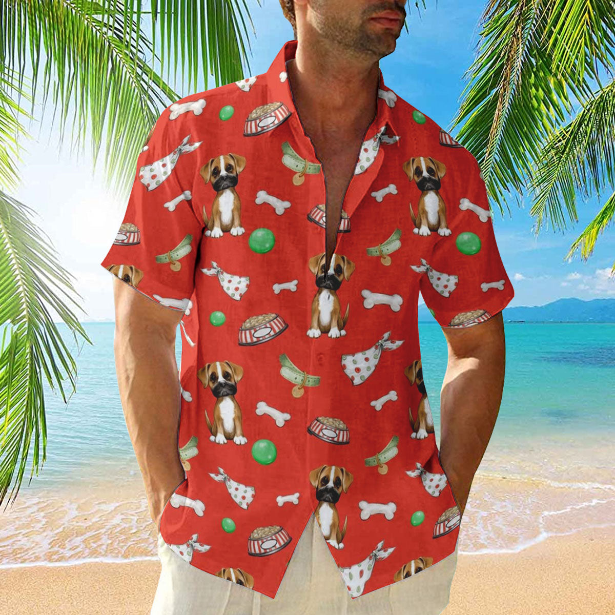 Boxer Dog Hawaii Shirt 19 Ha74830