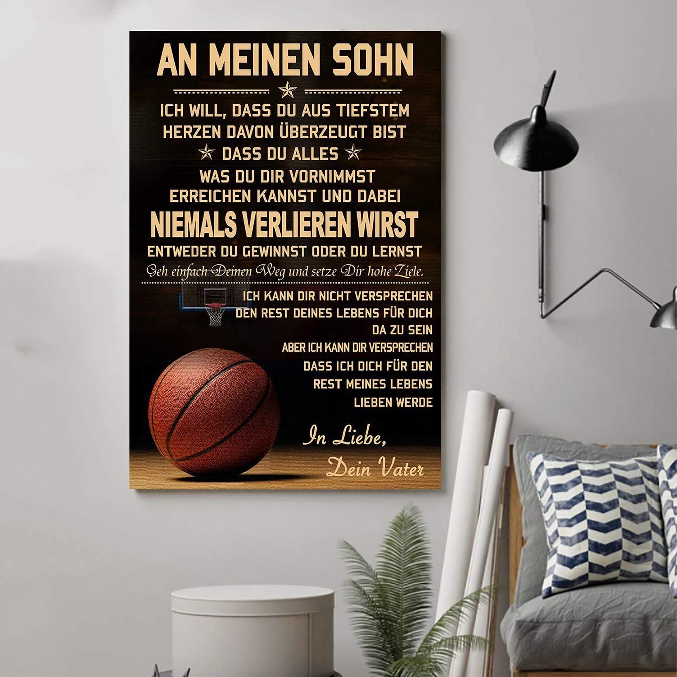 Posters- Lhd Basketball Poster – Dad to Son – Never Lose German Vs-SP