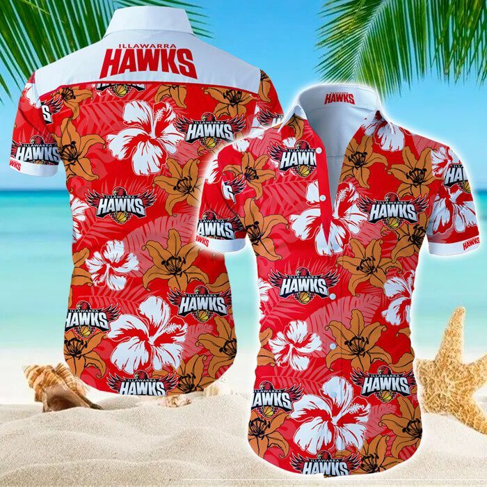 The Hawks Hawaii Shirt Tropical Flower Short Sleeve Slim Fit Body Ha14823