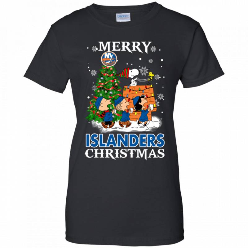 Merry New York Islanders Christmas Snoopy Ugly Sweater Style Shirts