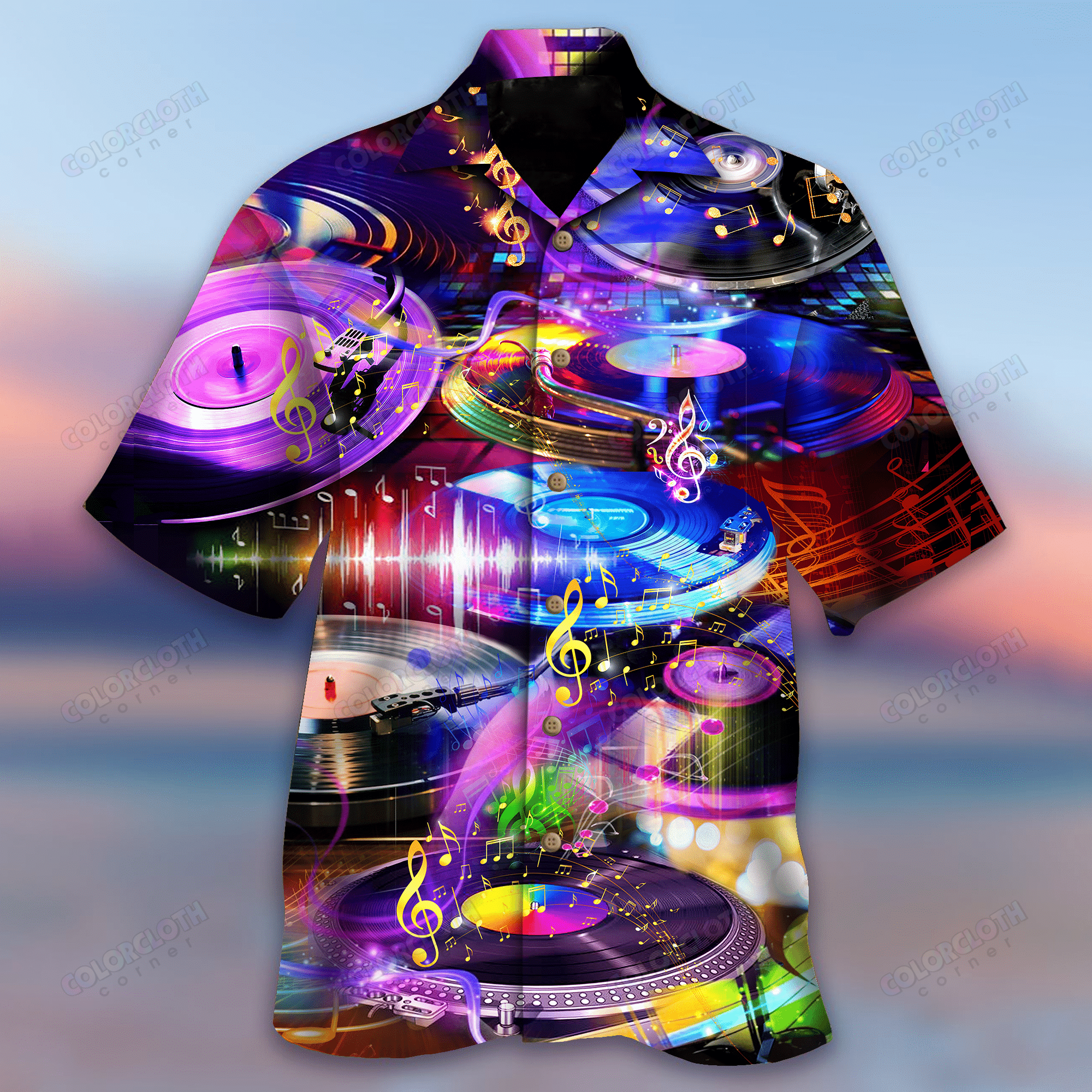 Vinyl Dj Colorful Hawaiian Shirt Re Ha109659