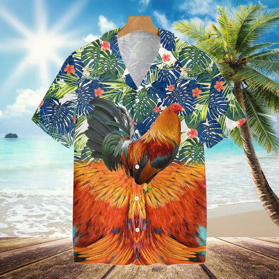 Rooster Chicken Hen Lovers Hawaii Shirt Ha111058