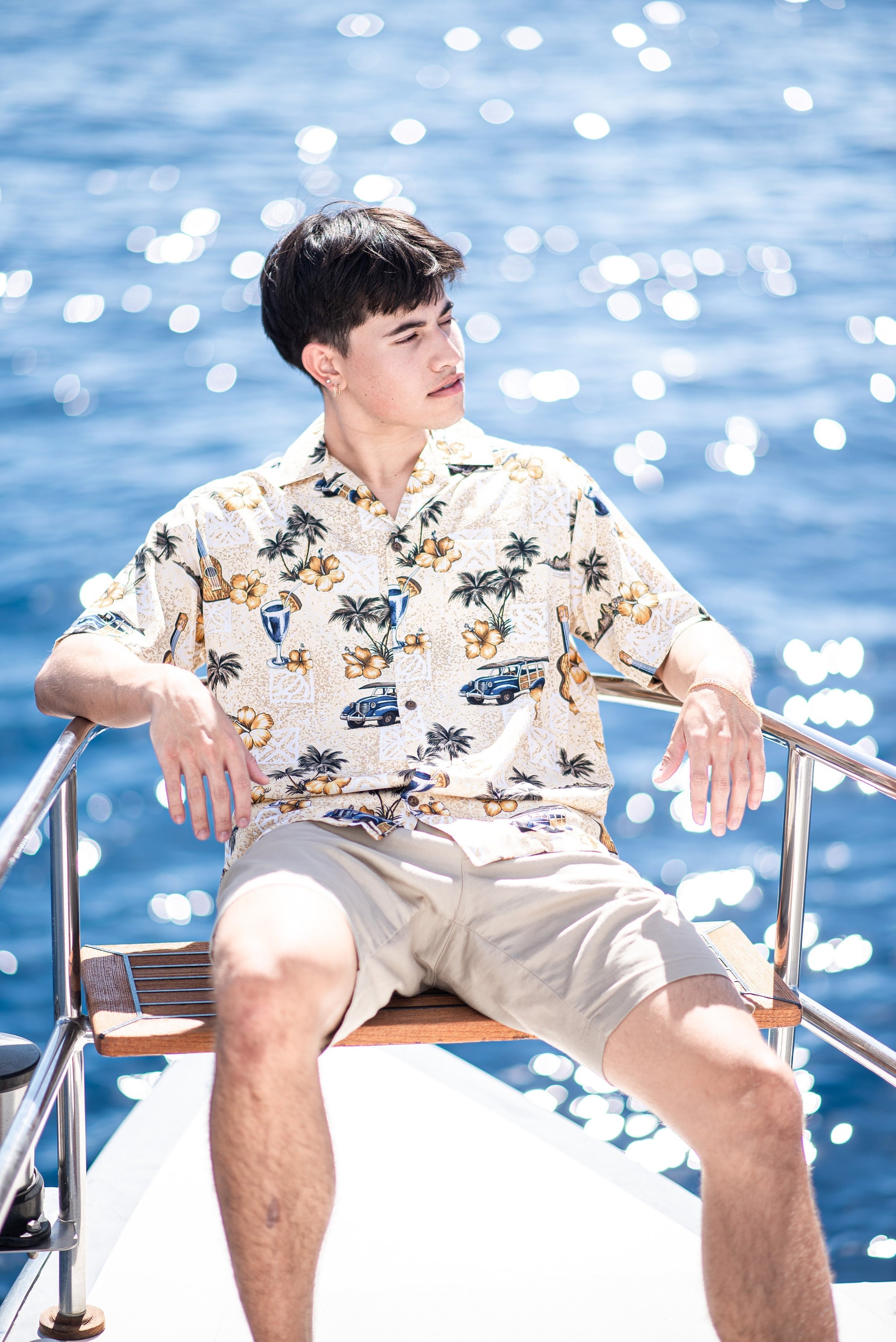 Made in Hawaii Super Soft Resort Wear Woody Cocktail Ukulele/Bamboo Hawaiian Aloha Shirt Up to 7XL – Group Wedding Bulk Order Aloha Shirts