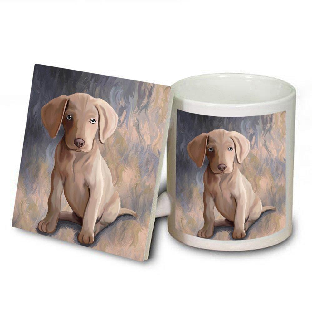 Weimaraner Puppy Dog Mug And Coaster Set