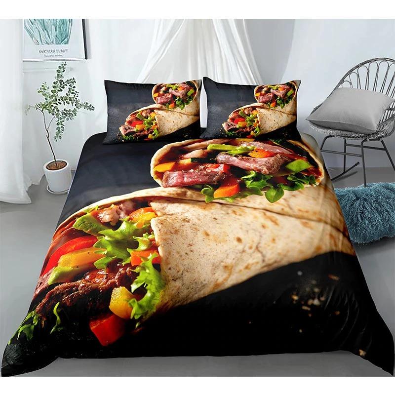 3D Tacos Bedding Set