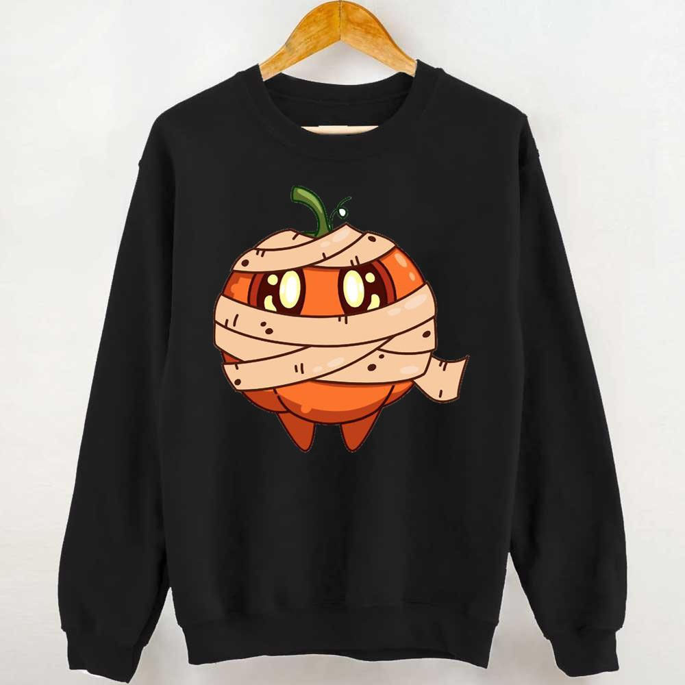 Funny Halloween Mummy Pumpkin Unisex Sweatshirt