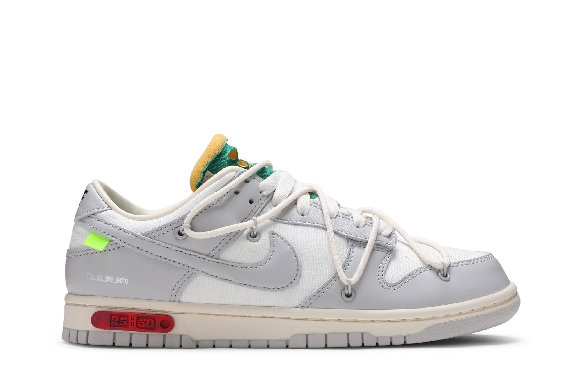 Nike Dunk Low Off-White Lot 25 – Kohlrabis 195240889581