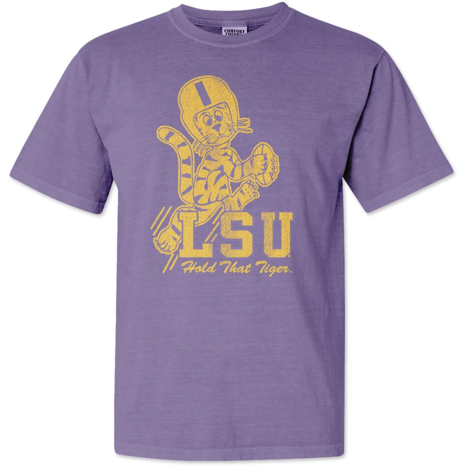 B&B Dry Goods LSU Tigers Hold That Tiger Garment Dyed T-Shirt – Grape