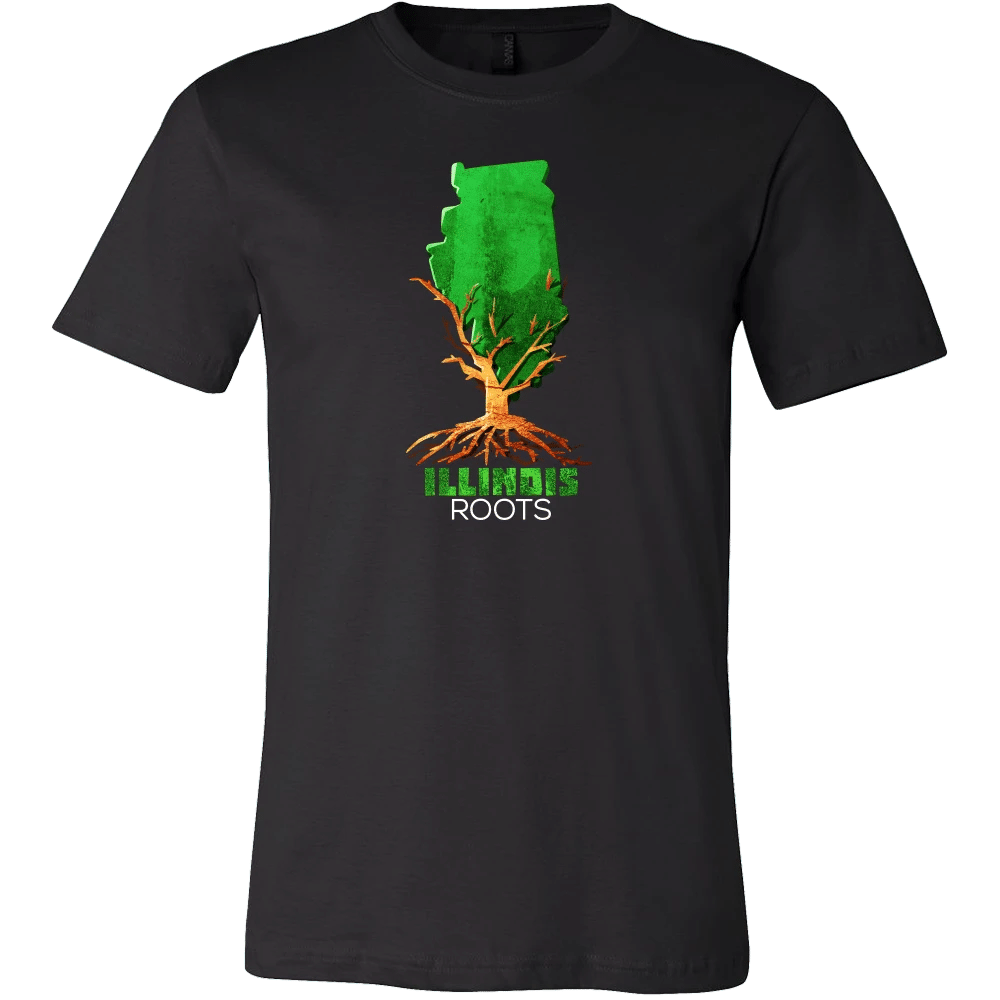 Native Root Land Illinois Us State Hometown T-Shirt