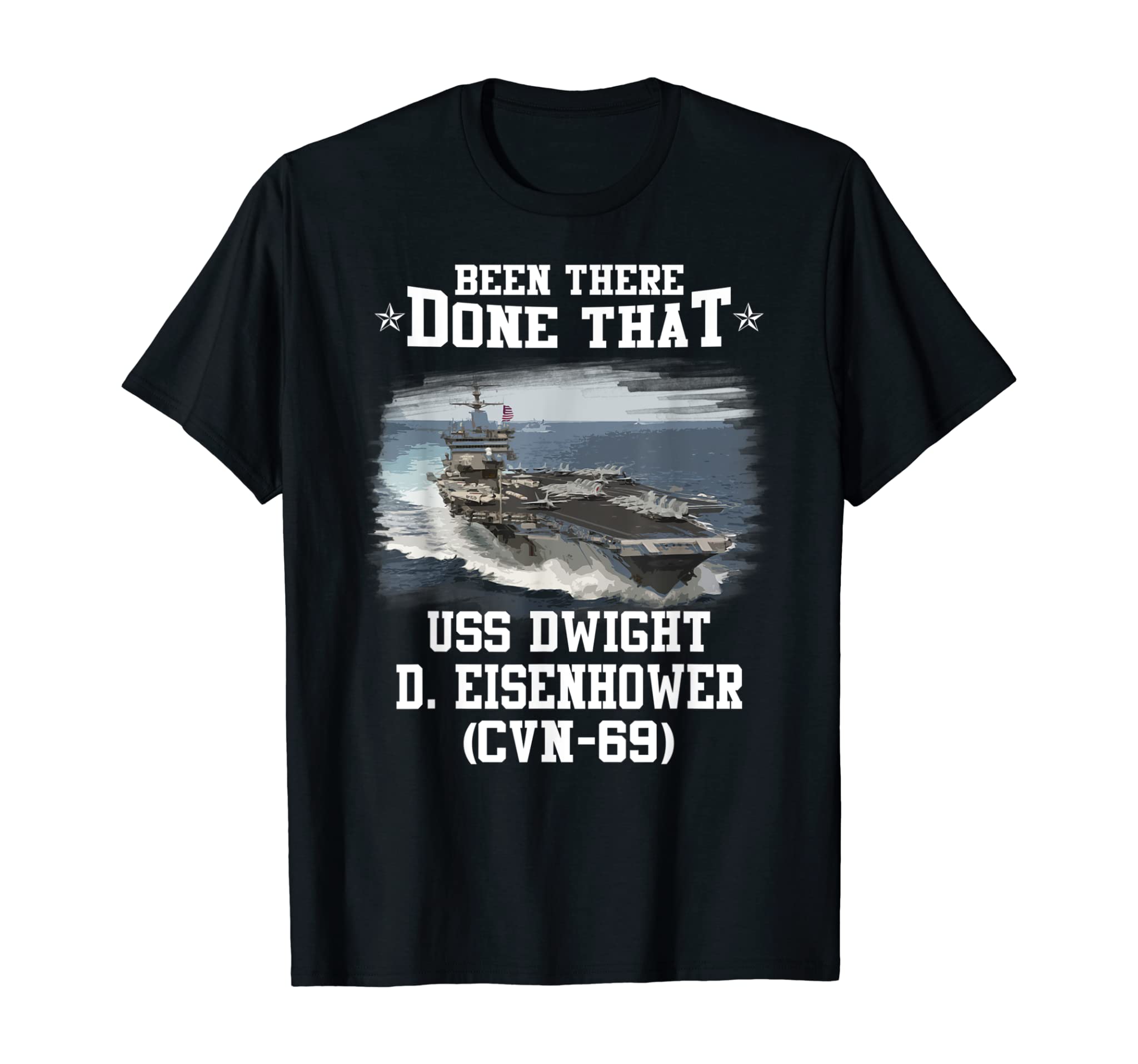 USS Dwight D. Eisenhower CVN-69 Veterans Day Father Day Gift T-Shirt