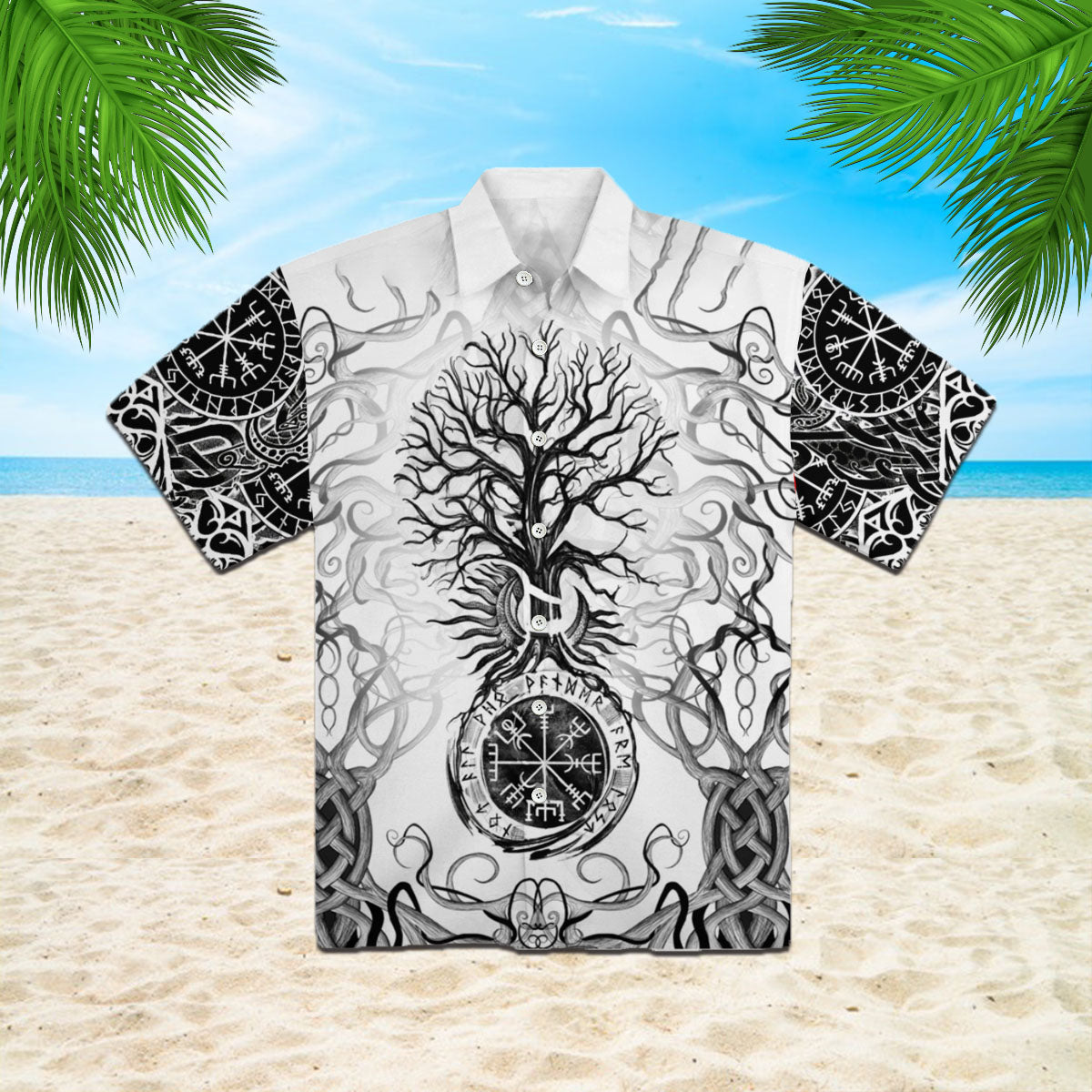 Vikings Tree Of Life Tattoo Hawaii Shirt For Men Women Adult Ha34857