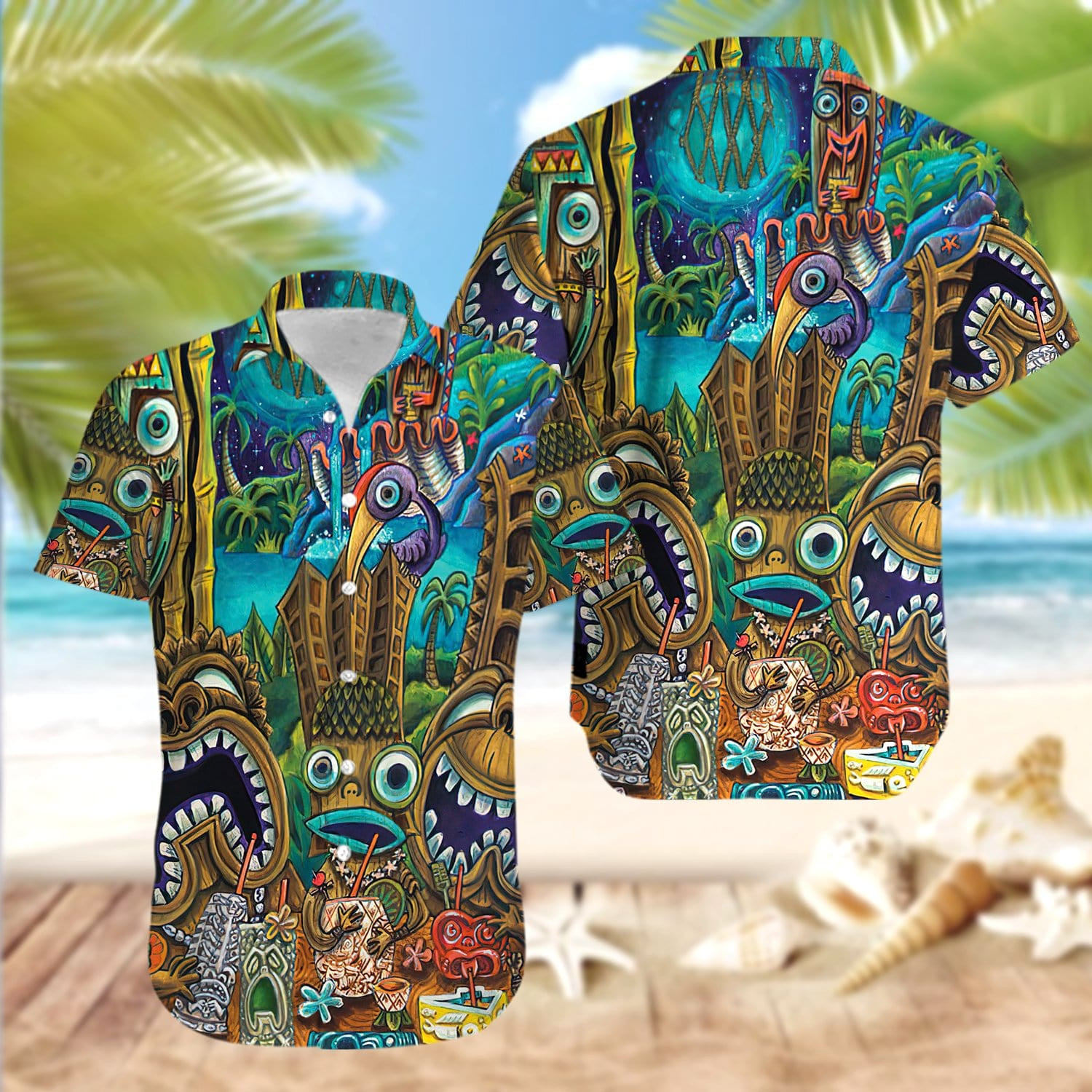 Tiki Cant You See Unisex Hawaii Shirts Ha102700