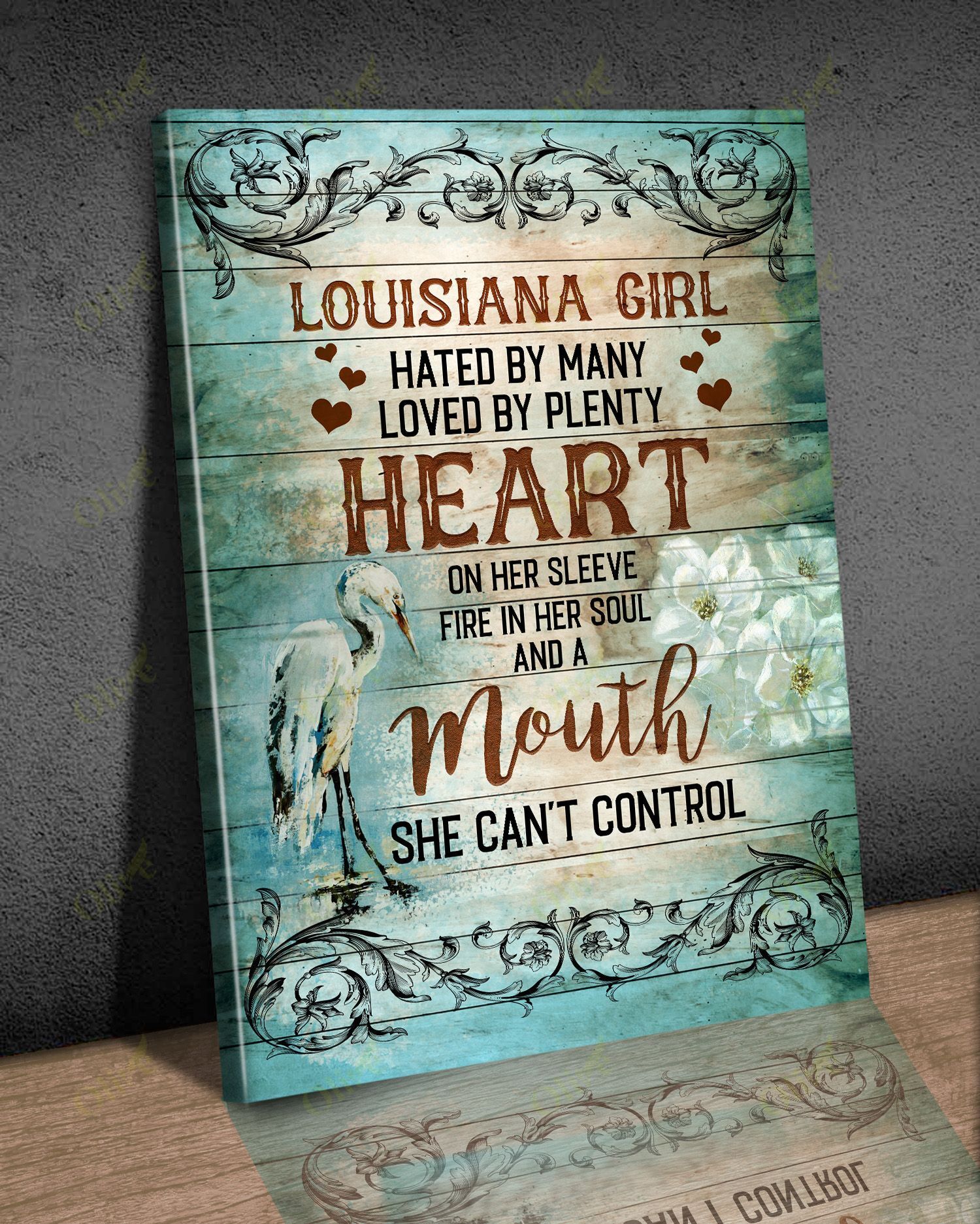 Louisiana Girl – Loved By Plenty Canvas And Poster | Wall Decor Visual Art