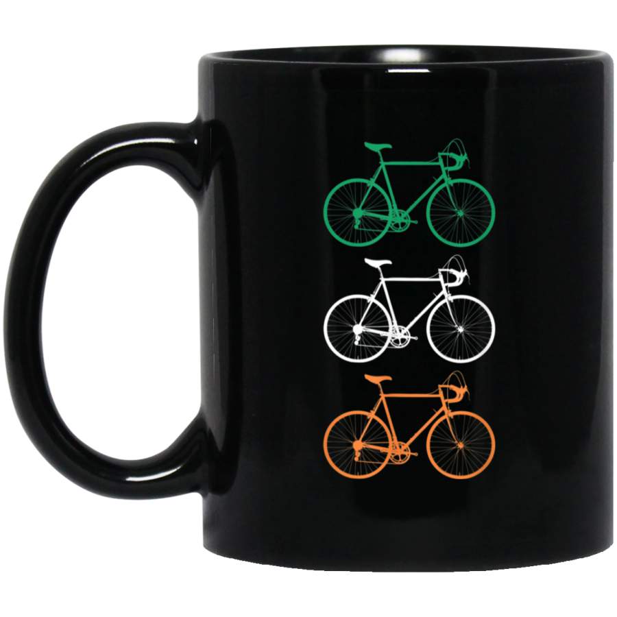 Irish Flag Vintage Bicycle Ireland Gift Mug