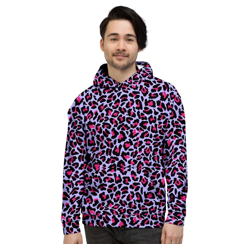 Neon Leopard Men’S Hoodie