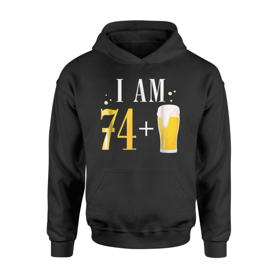 75th Birthday Funny Vintage For Beer Lover Hoodie