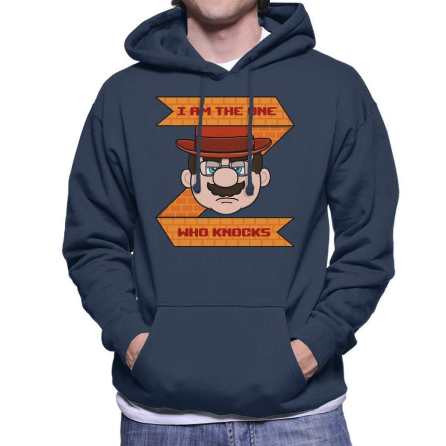 Super Mario I Am The One Who Knocks Breaking Bad Men’s Hooded Sweatshirt