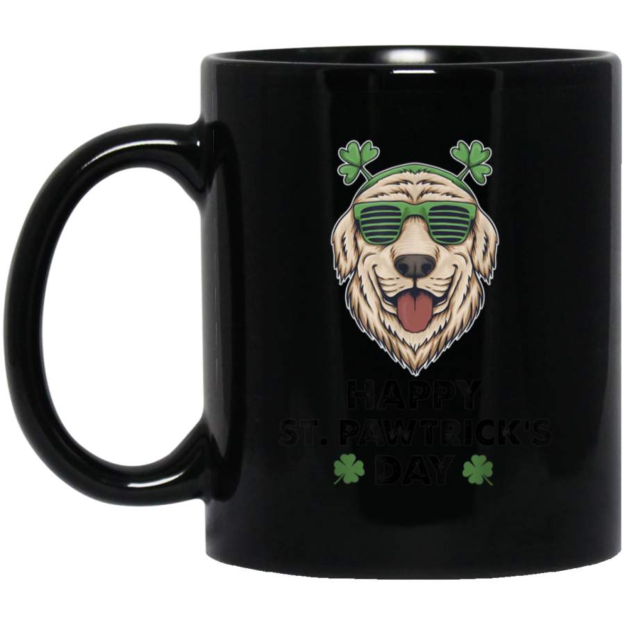 St Patricks Day Dog Mom Dad Funny Puppy Pun Golden Retriever Mug