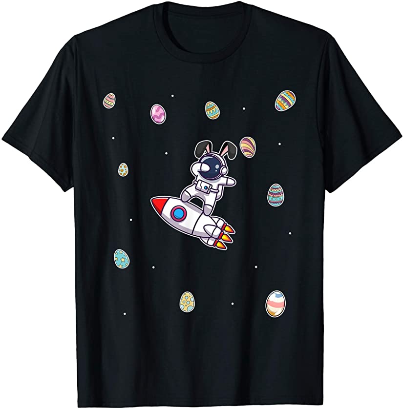 Dabbing Easter Astronaut Bunny T-Shirt