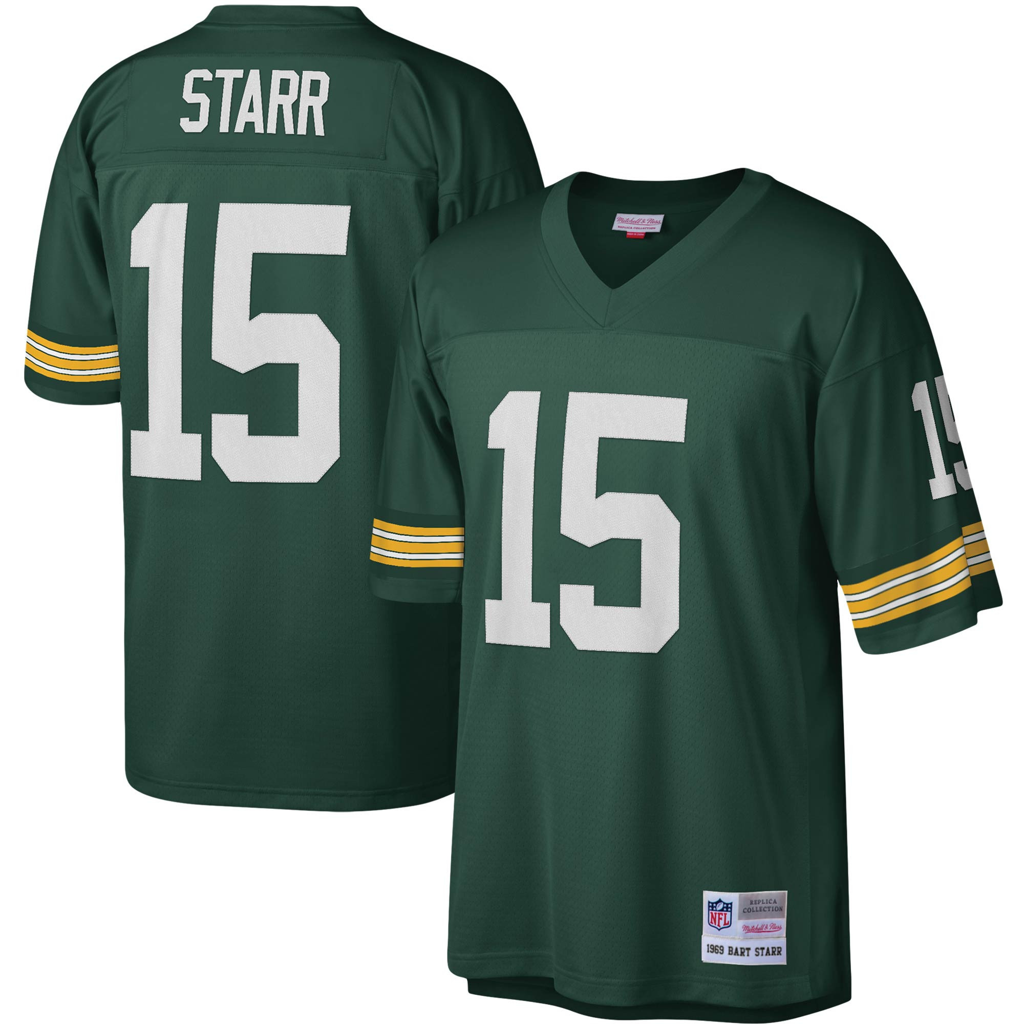 Bart Starr Green Bay Packers Mitchell & Ness 1996 Legacy Replica Jersey – Green NFL