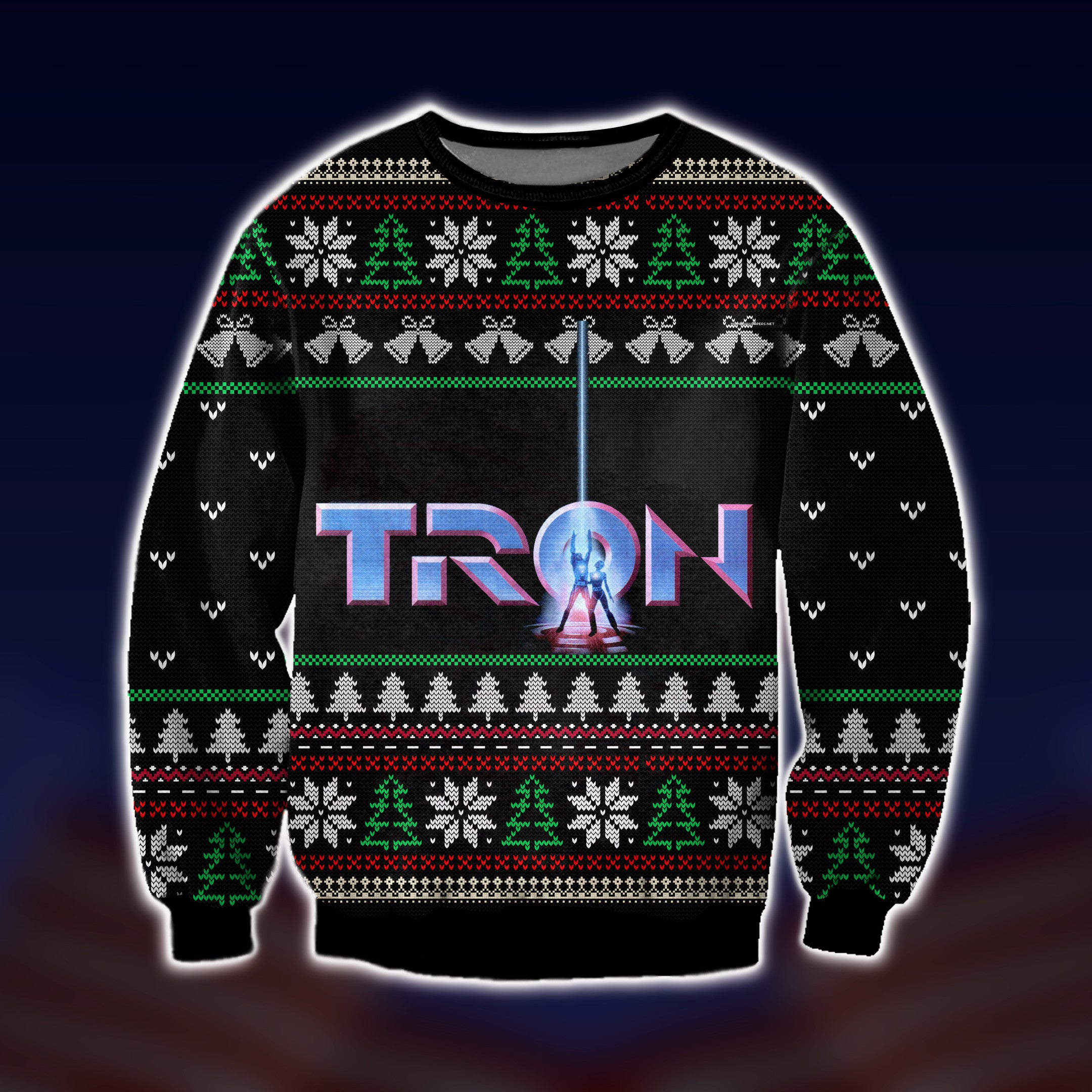 Tron 1982 Ugly Christmas Sweater