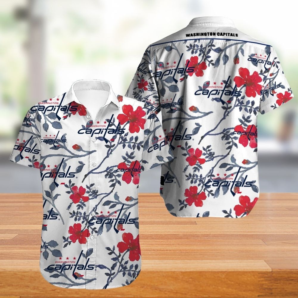 Washington Capitals Hawaii Shirt Tropical Flowers Summer For Fans Ha59520