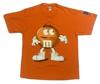 Vintage Nascar Ken Schrader 36 Orange M&m T Shirt 7176