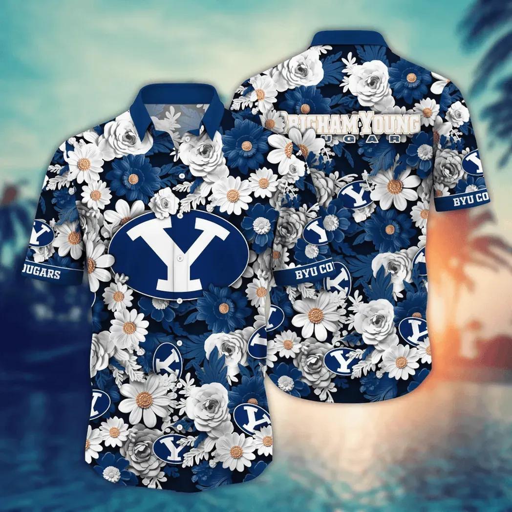 Byu Cougars Ncaa Flower Aloha Hawaiian Shirt 8, Ncaa Hawaiian Shirt