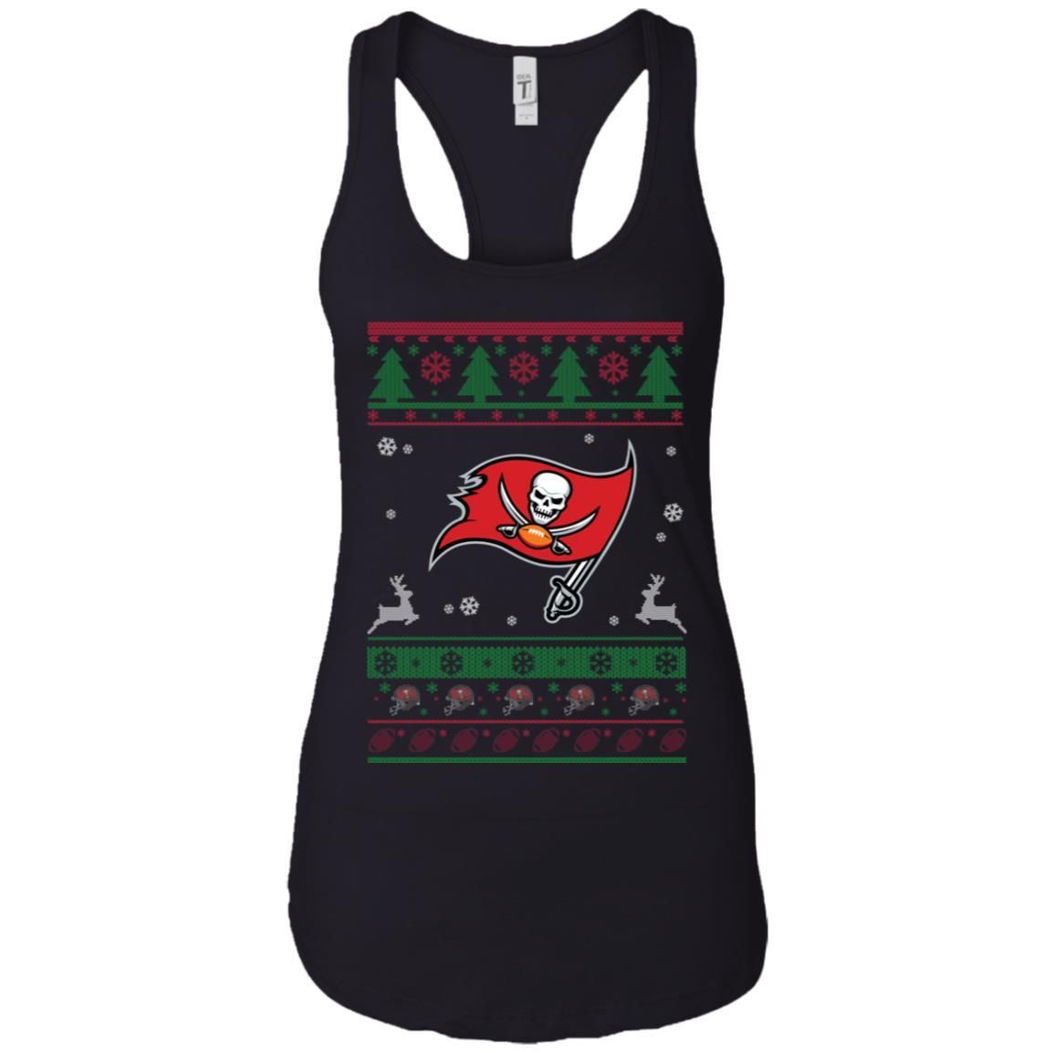 Tampa Bay Buccaneers Logo Football Teams Ugly Christmas Sweater Women Tank