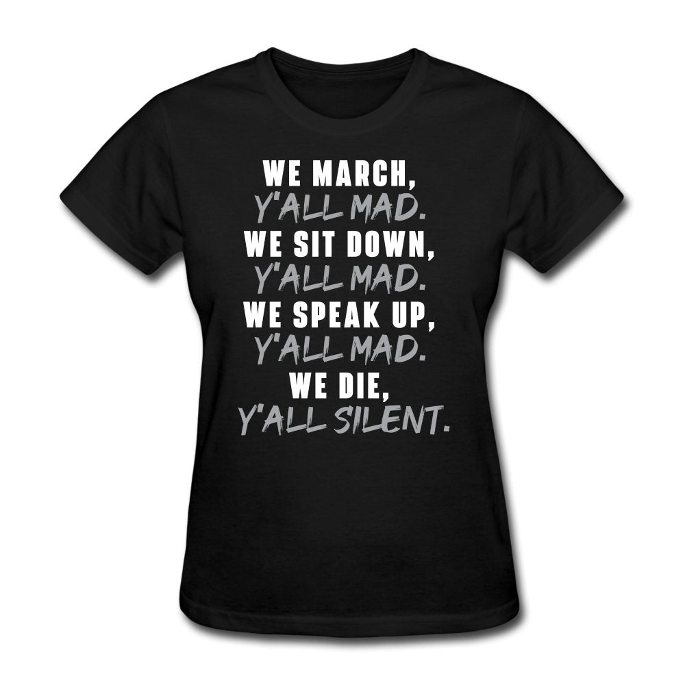 We March – Black History & African Roots Afro Empowerment Gift – Women’S T-Shirt