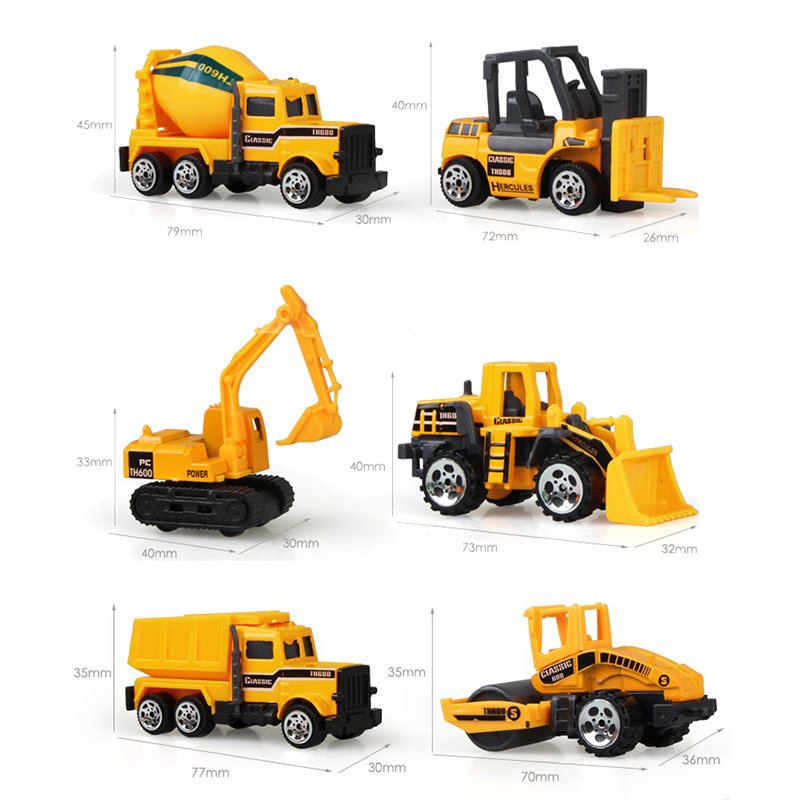 Toy Car Mini Engineering Truck Tractor Mixer Truck Dump Truck Model Alloy Car Children’s toy truck Christmas gift alx