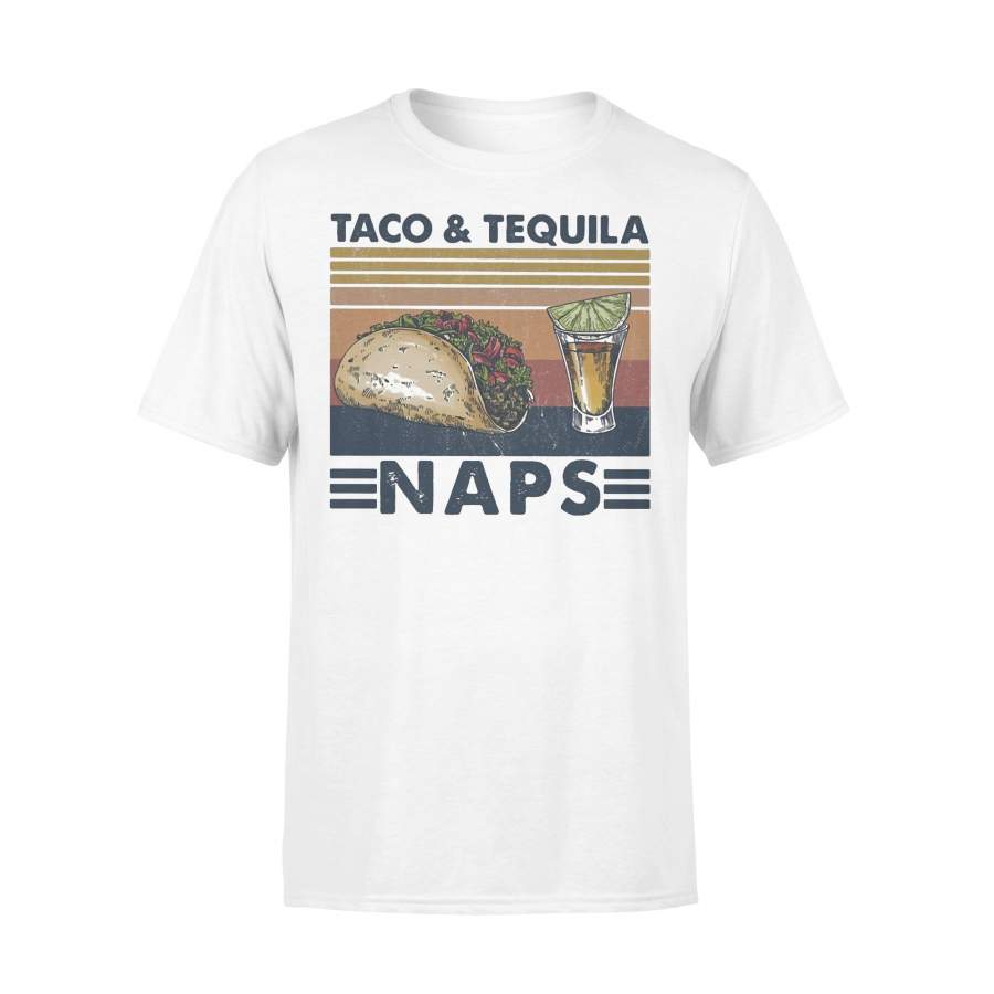 Taco And Tequila Naps Wine Vintage T-shirt