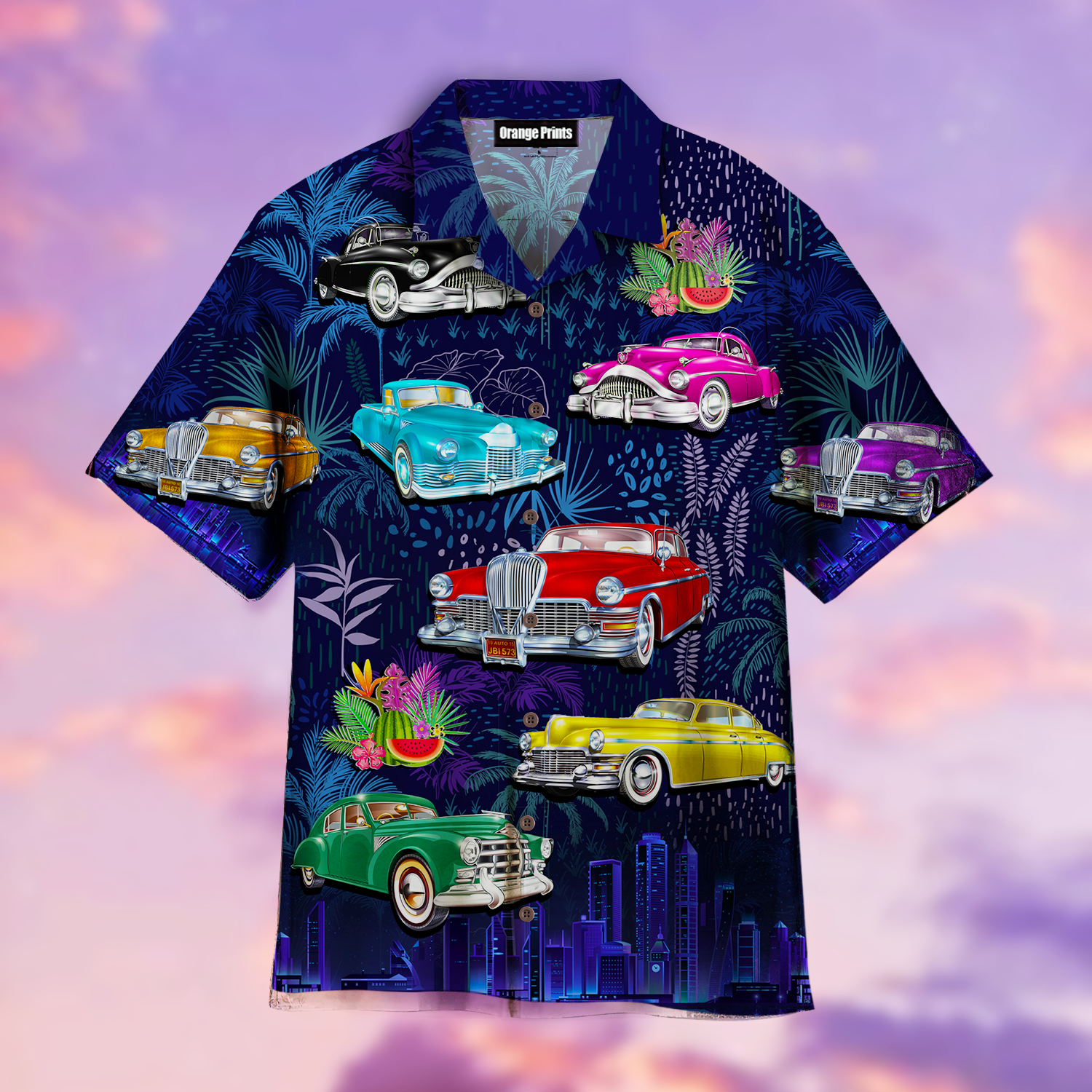 Retro Car Hawaii Shirt For Men Women Adult Ha26626