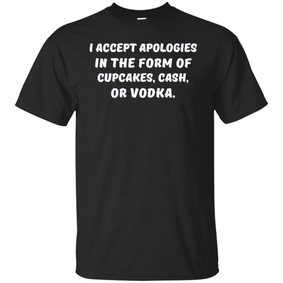 AGR Accept Apologies In Form Of Cupcakes Cash Vodka Long Sleeve