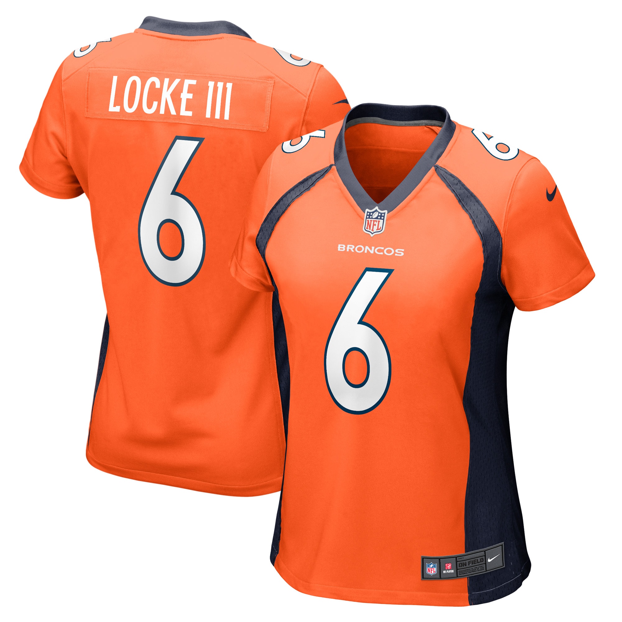 P.J. Locke Denver Broncos Women's Game Player Jersey – Orange