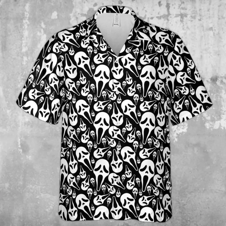 Cult Movie Characters Ghastly Grinner Nosferatu Hawaiian Shirt