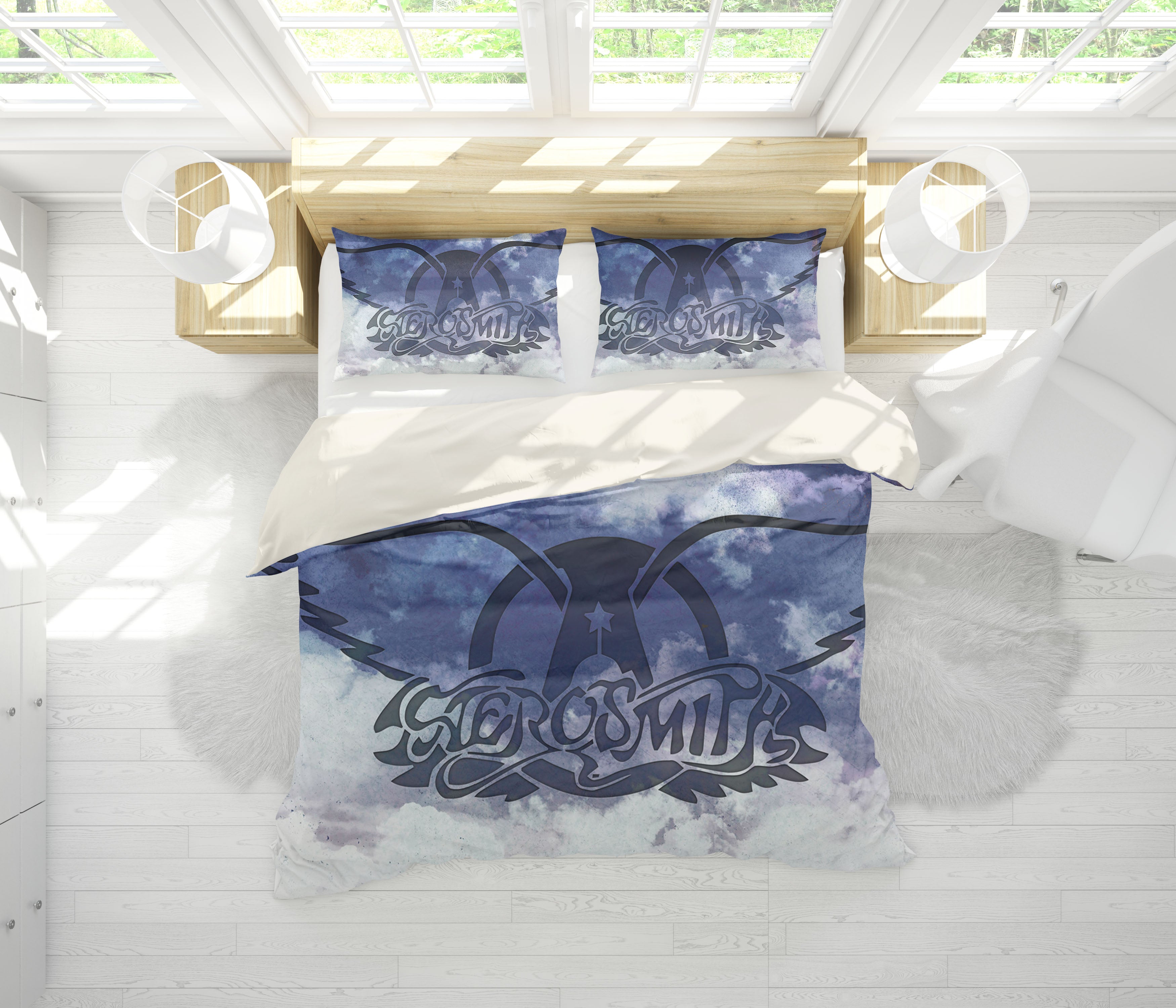 3D Band Aerosmith Quilt Cover Set Bedding Set Pillowcases 220