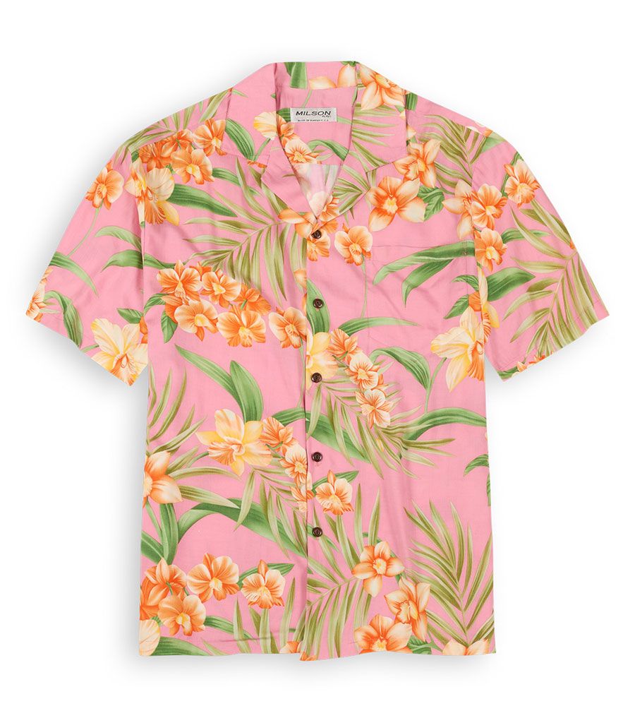 Bamboo Orchids Pink Nice Design Hawaii Shirt Ha95833